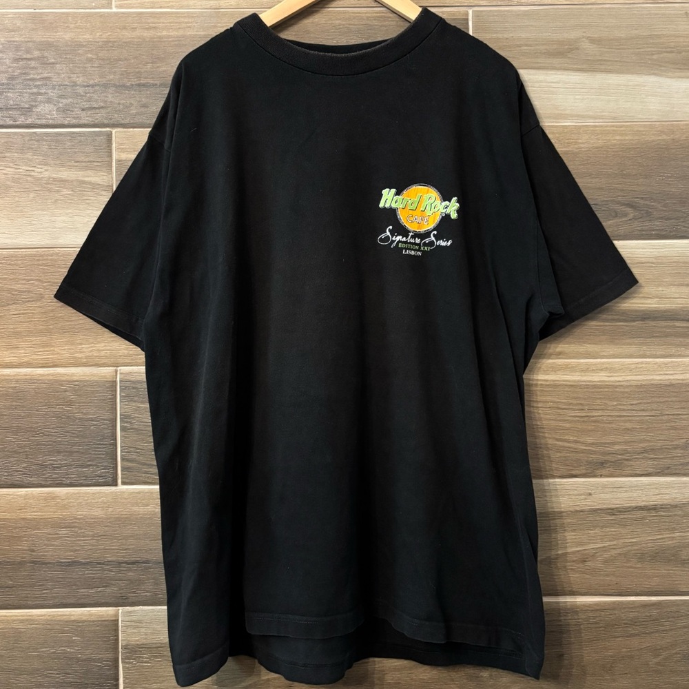 Vintage Hard Rock Cafe Lisbon Bruce Springsteen Band Tee Black Xl T Shirt 90s